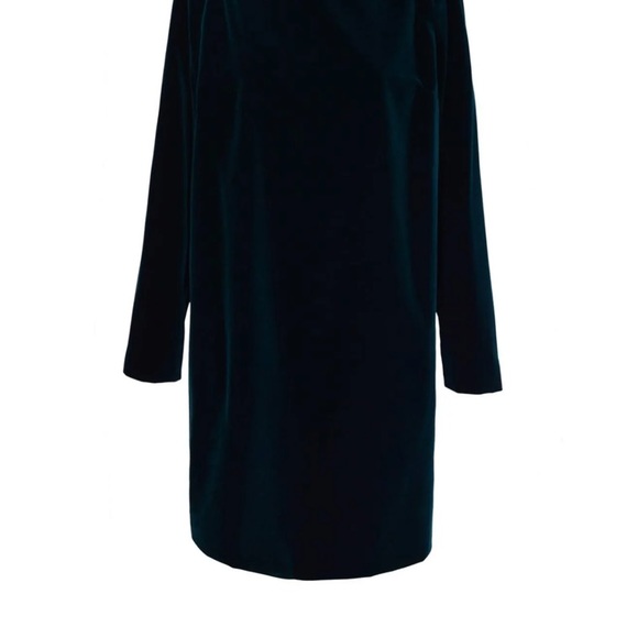MaxMara Velvet silk blend women’s dress dark green size 6 new without tag - Picture 4 of 11